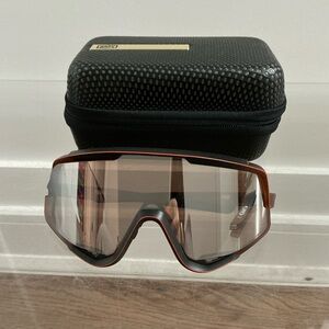 100percent Brand - Sporty Black and Orange Sunglasses with Case